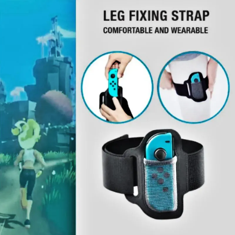 For Switch Joy Ring Fit Adventure Game Non-slip Ring-Con Grip For Nintendo Switch Game Accessories Joy-Con Elastic Leg Strap