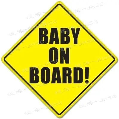 Car Safety Signs for Infants Car Stickers, Vinyl Decals, Waterproof and Sunscreen