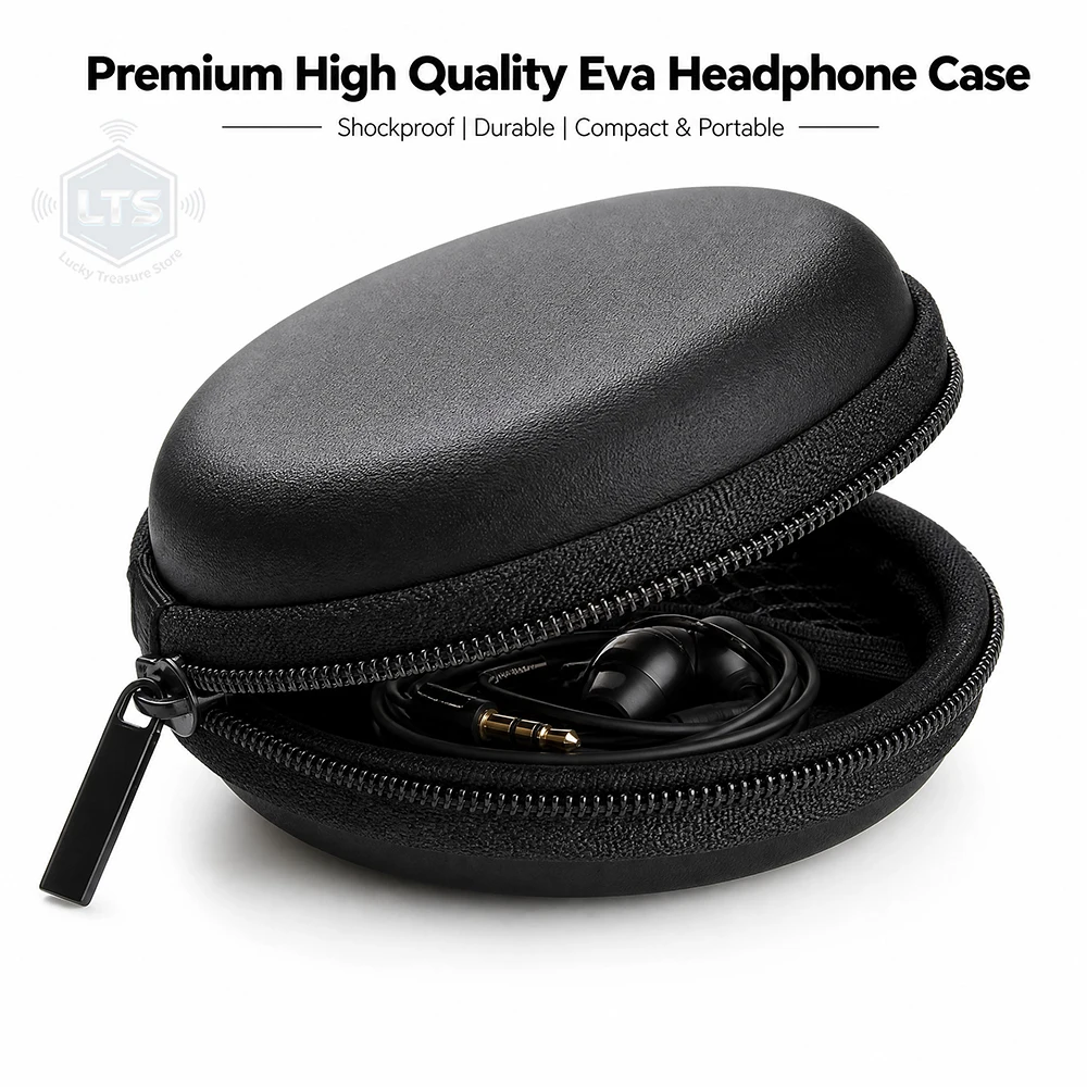 Casing Penyimpanan Earphone EV - Headphone Case Hard ulasan dan harga