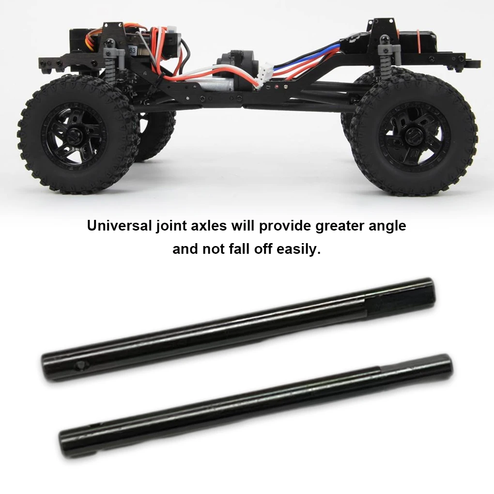 2Pcs Metal Rear Drive Shaft CVD For 1/18 HOBBYPLUS 4WD Crawlers CR18P Drunk  Trail Truck Rock Off-road Van RC Car Upgrade Parts