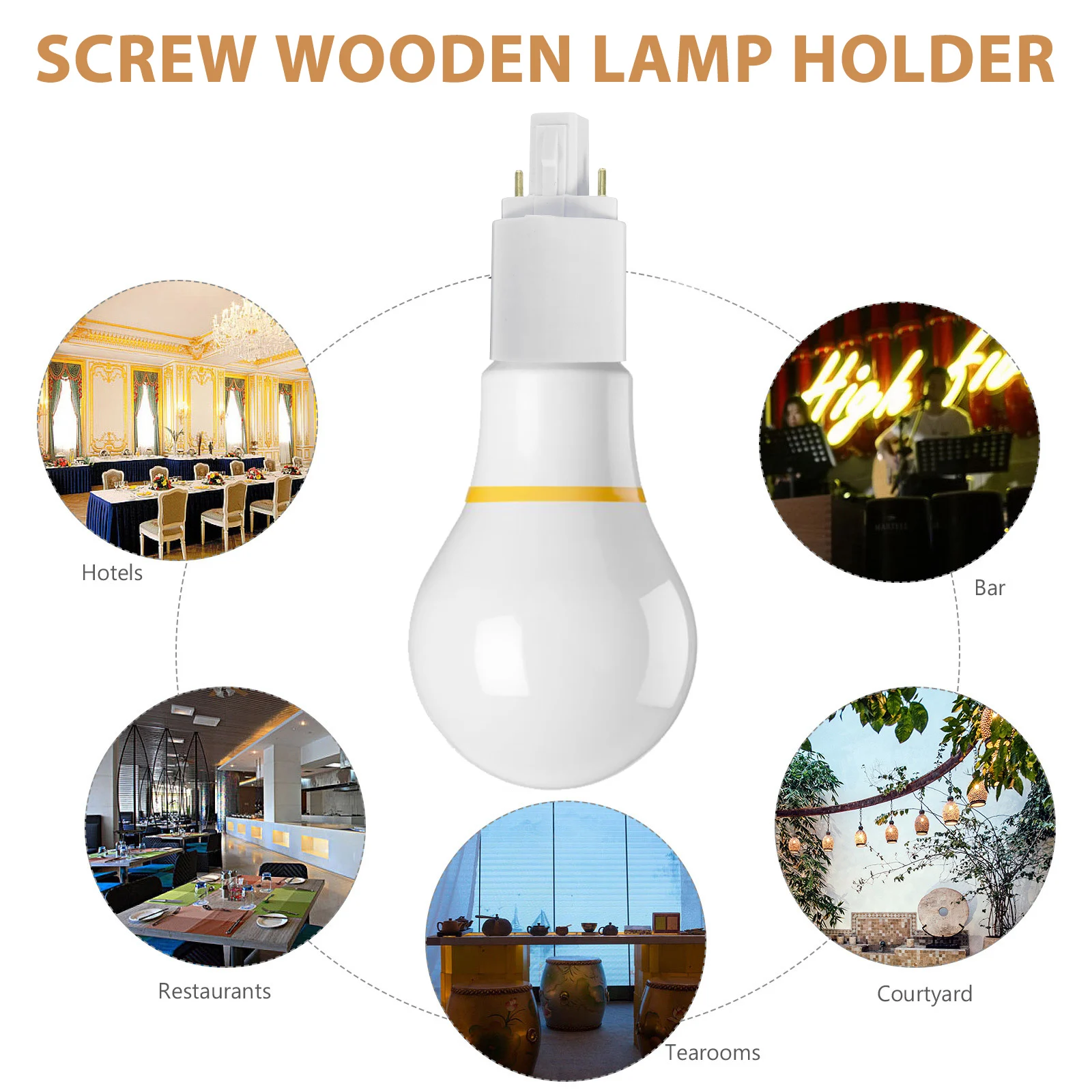 

Bulb Base Converter to E27 Durable Pbt Material Safe Use Compact Portable Ideal for Home Office Mall Light Bulb Adapter