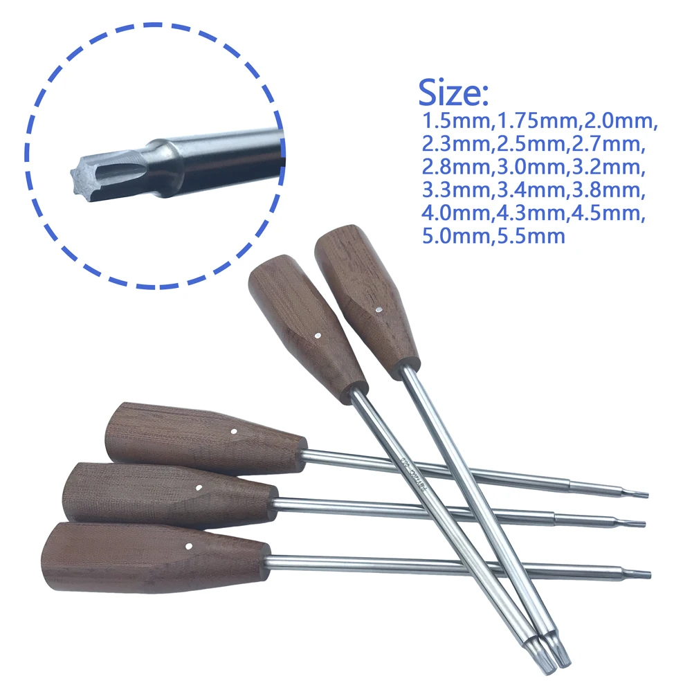 Orthopedic Screwdriver Bone Screw Driver Star Stainless Steel Veterinary Orthopedics Instruments