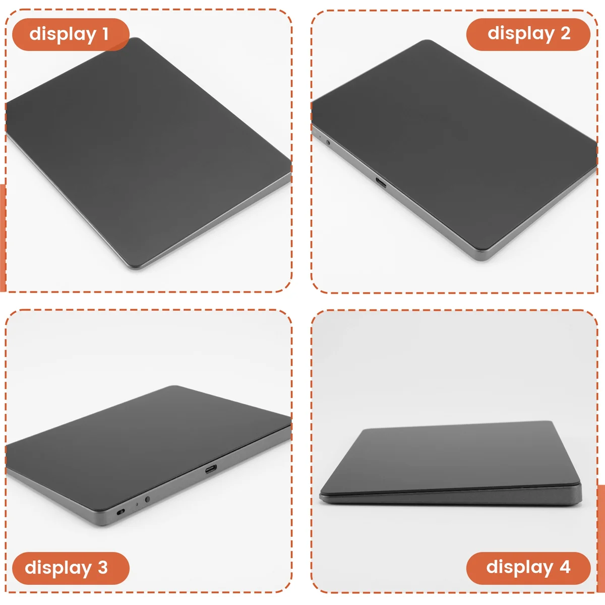 

Nov.Bluetooth Touchpad Многофункциональный трекпад для жестов Перезаряжаемая беспроводная сенсорная панель для ноутбука IOS, черный