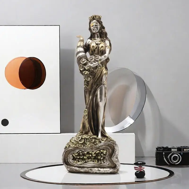 

Статуэтка богини форчуна, статуэтка форчуна богини удачи, элегантная греческая фигурка, коллекционная для домашнего декора и процветания