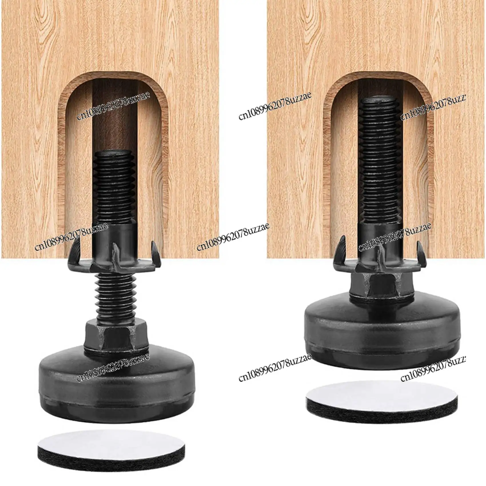 12Pcs Furniture Levelers Heavy Duty Furniture Leveling Feet Adjustable Leg Levelers for Cabinets Tables Chairs Raiser