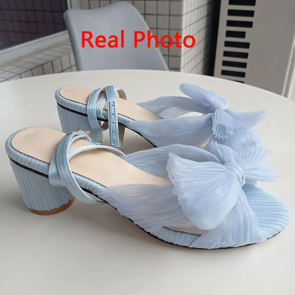 Karinluna 2023 Summer Woman Sandals Super High Heel With Butterfly-knot Sweet Lady Office Woman Sandals Shoes Plus Size 50