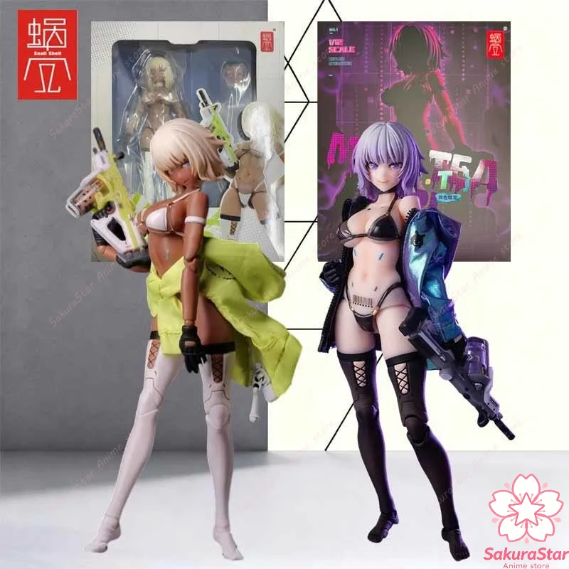 【In Stock】Snail Shell Original Milk Tea Girl 150mm Anime Assembly Model Kit Collectible Hobby Toy With Foam Cotton Package