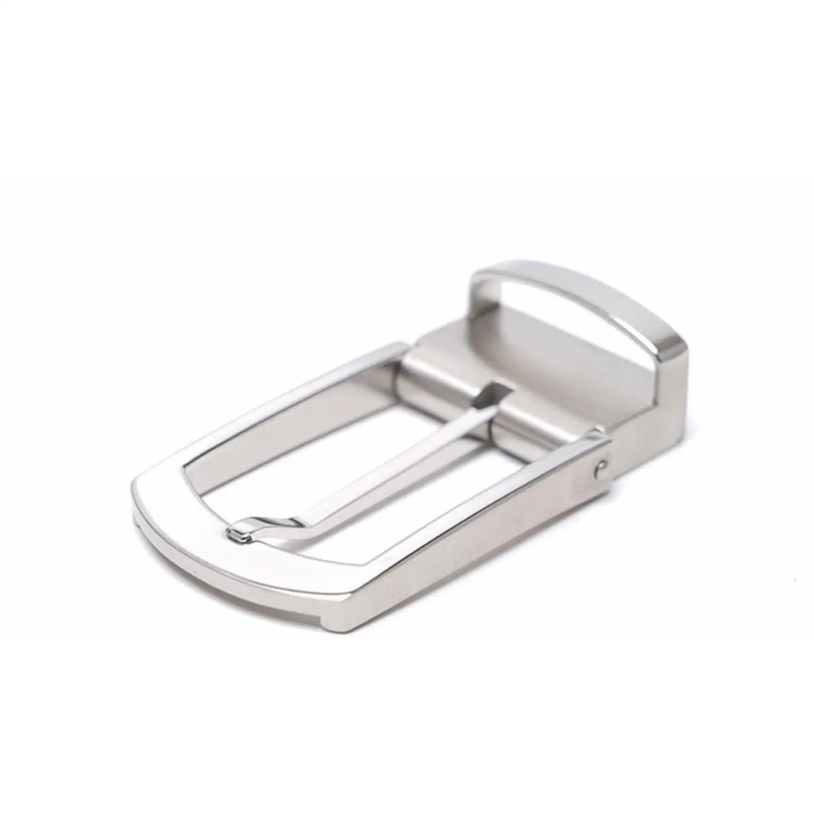 Stylish Alloy Mens Reversible Belt Buckle Single Prong Rectangular Pin Accessory for Everyday Business Use