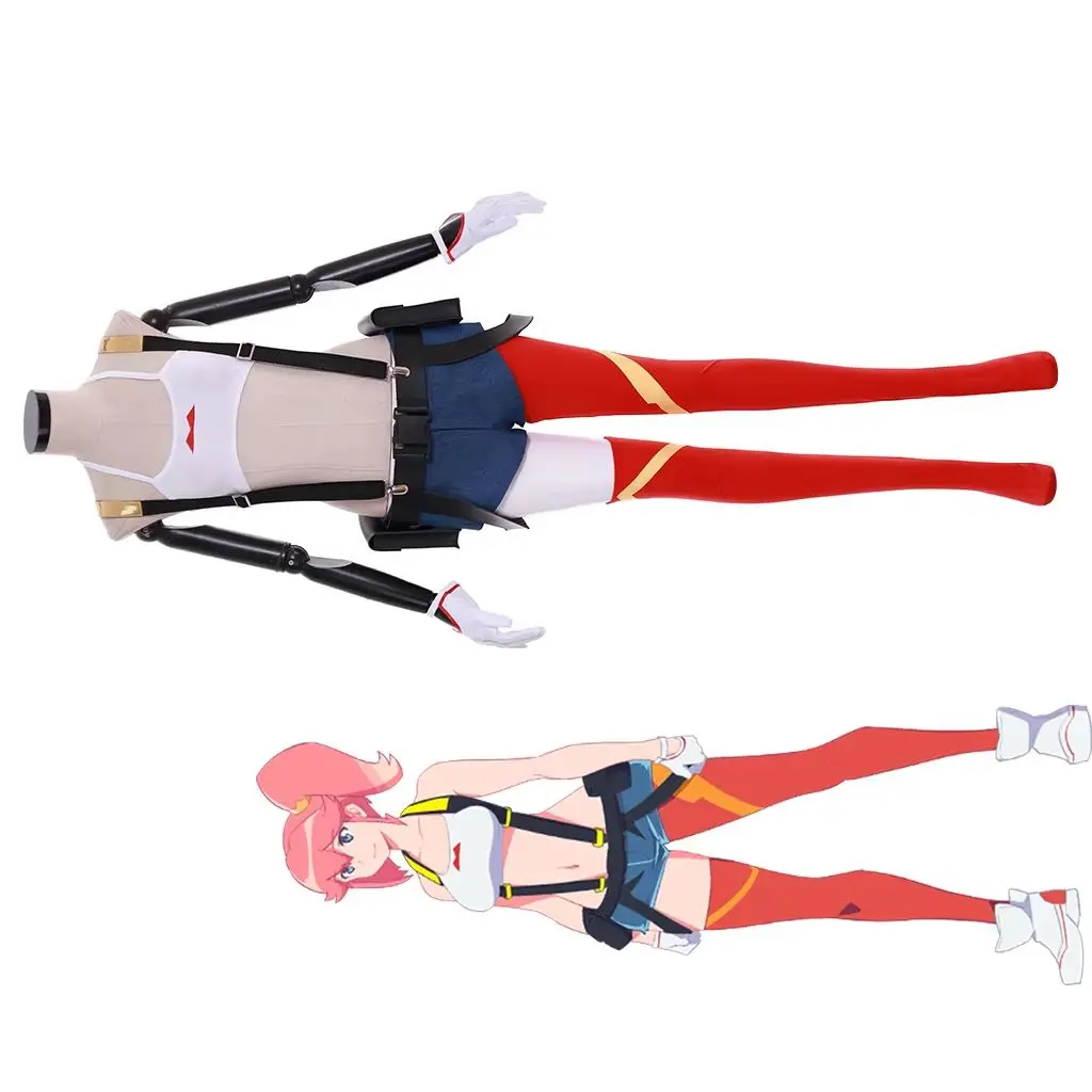 

Aina Ardebit Cosplay Anime Costume Women Sexy Halter Bra Shorts Leggings Suit Halloween Carnival Party Comic Con Uniform