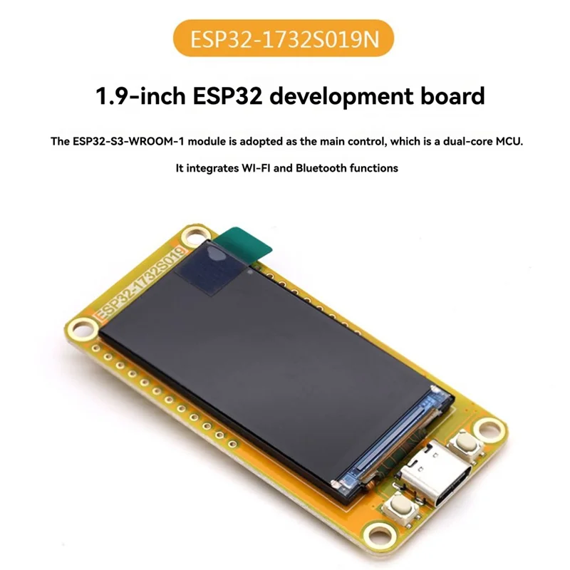 B04C-ESP32-S3 1.9" IPS LCD TFT Module 170X 320 Resolution Smart Display Screen With 8M PSRAM 16M Flash LVGL Wifi & Bluetooth