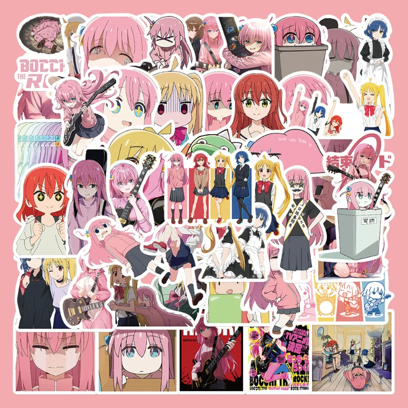 50/30/10PCS Hitori Goto Nijika Idozuki Ikuko Kita Popular Anime Peripheral Stickers Notebook Decoration Waterproof Stickers