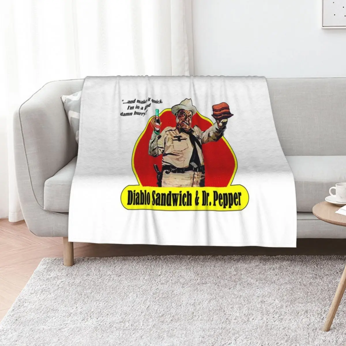 Smokey And The Bandit T-ShirtDIABLO SANDWICH & DR. PEPPER Throw Blanket Plaid warm winter Nap Plush Beach Polar Blankets