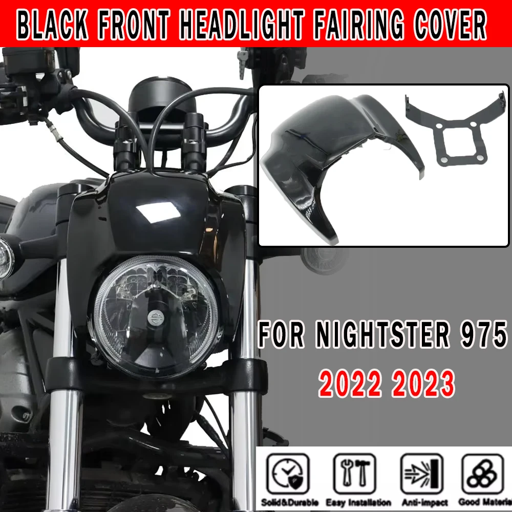

Suitable for Harley 975 RH975 RH 975 2022 2023 New Motorcycle Accessory RH975S Lamp Masks Headlight Fairing Cover Lamp Masks