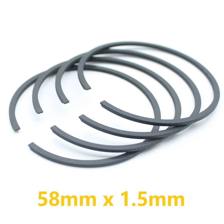 4pcs Piston Ring 58mm x 1.5mm Fits STIHL MS070 070 MS720 090 076 MS760 Chainsaw Cylinder Piston Kit Replace Part 1106 030 2003