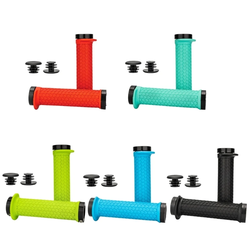 Mountain Bike Handlebar Grips, Cycling Handlebar Sleeve, Nonslip Bilateral Locks, Cycling Handle Grips, Easily to Install