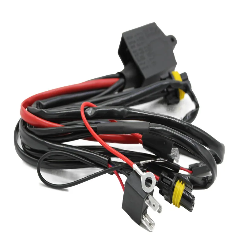 auto Headlight Wiring Harness HID Hi Lo Bi-Xenon Relay Harness Wiring Controller H4 Project Bike Complete Kit