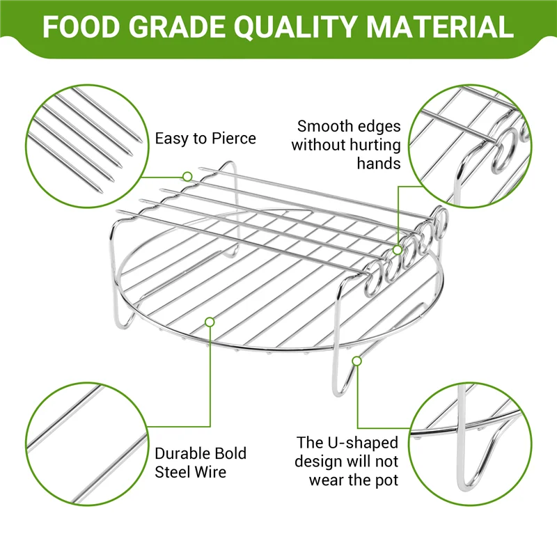 ABKR-2 個エアフライヤーアクセサリーエアフライヤーラックセット多目的二層ラック串付き XL パワーエアフライヤー用
