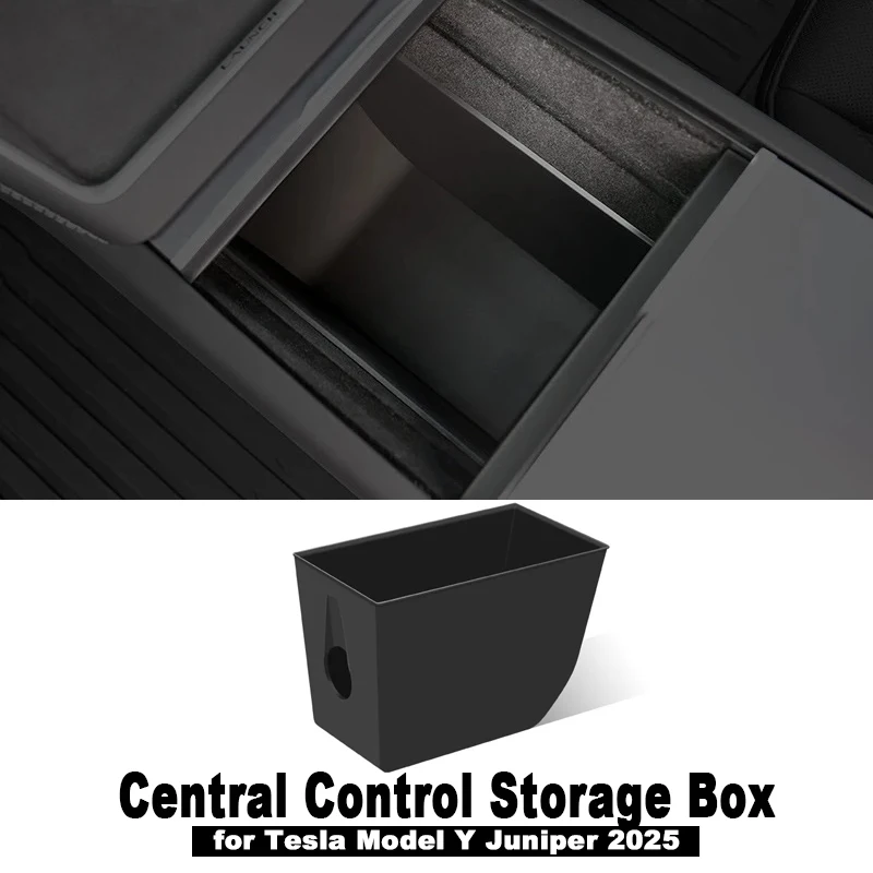 

Ящик для хранения центрального управления для Tesla Model Y Juniper 2025, силиконовый ящик для подлокотников центральной консоли, нижнее ведро для хранения, аксессуары