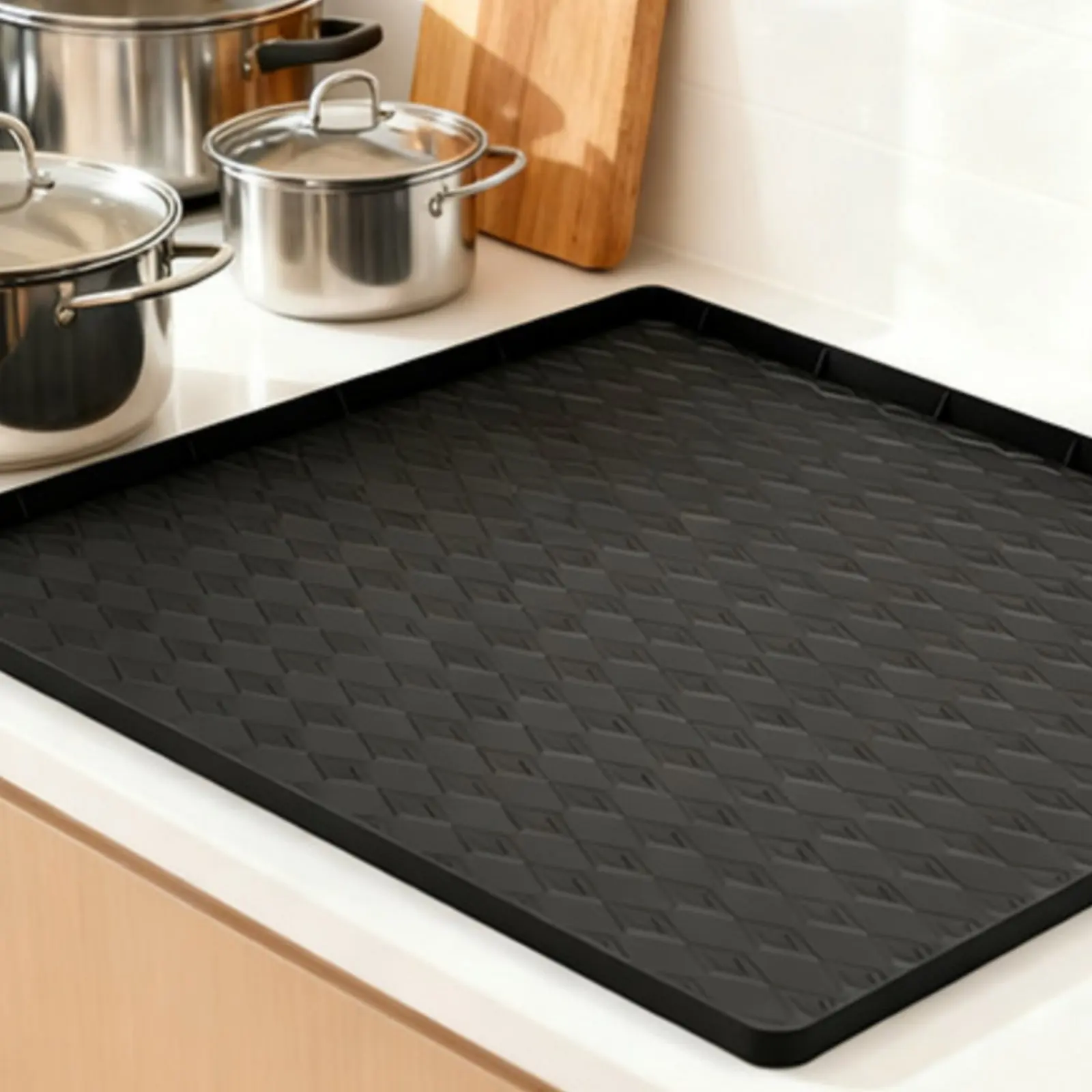 Washing Machine Top Cover Scuff Resistant Washing Machine Protector Mat Washer Top Cover Easy to Clean Waterproof Non-Slip Mat