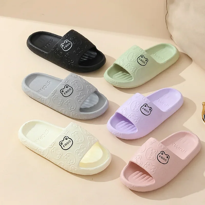 Summer Fashion Cartoon Women Slippers EVA Soft Sole Non-Slip Home Slipper Y2K Couple Cute Sandals Outdoor Casual Beach Slippers