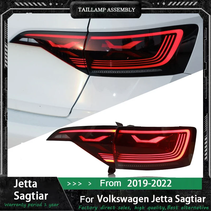 

Автомобильный задний фонарь в сборе для Volkswagen VW Sagitar 2019-2023, модифицированный светодиодный указатель поворота, фонарь заднего хода, аксессуары Plug and Play