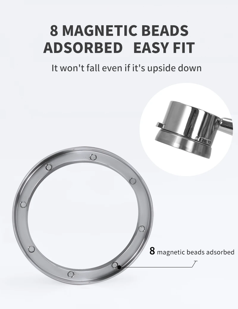 Kaffee Dosierung Ring Magnetische Edelstahl Dosierung Trichter Für 51mm 54mm 58mm Siebträger Espresso Maker Zubehör Barista werkzeug – Detail 4