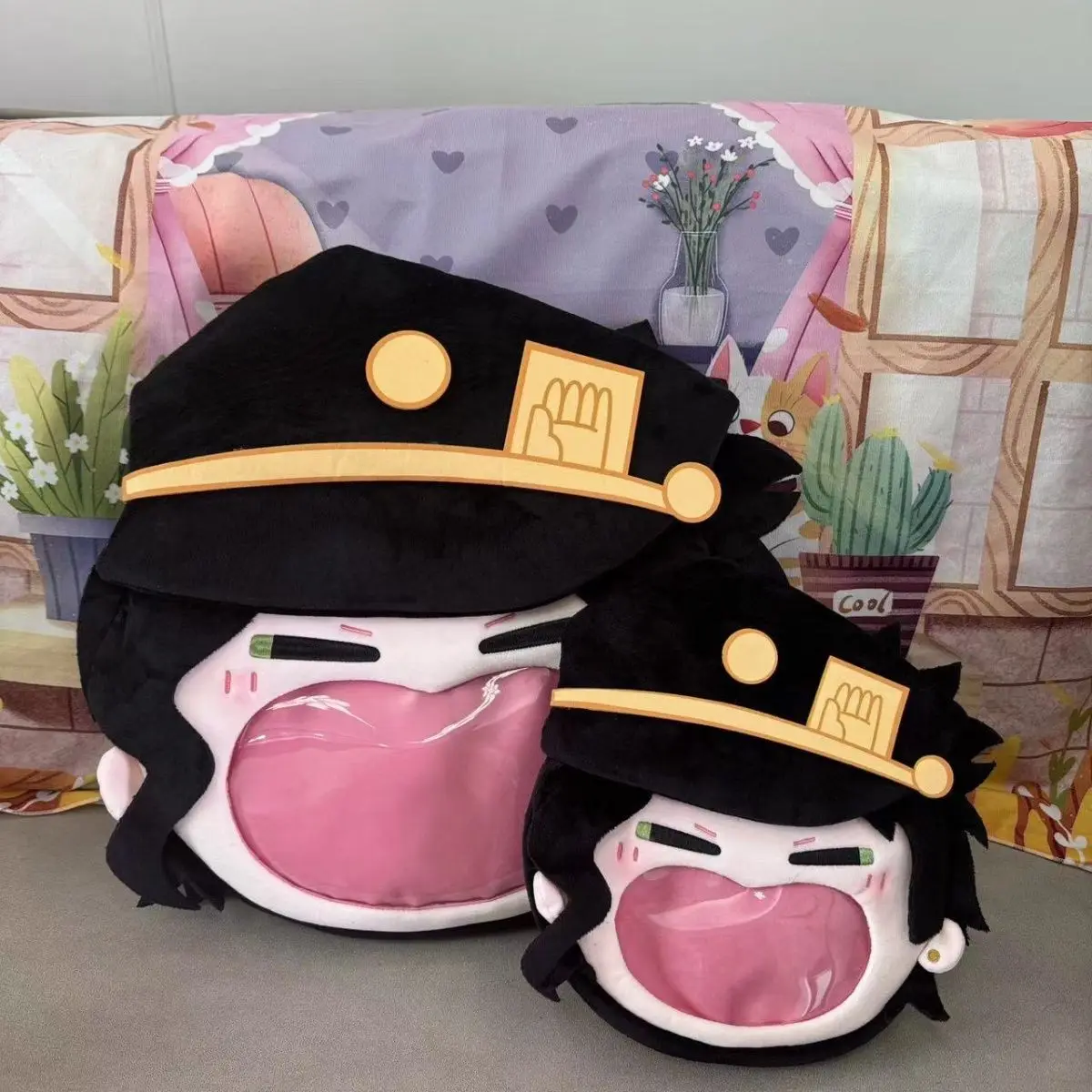 

Мягкая сумка через плечо JOJO Jotaro Kujo Big Mouth Itabag с прозрачным дисплеем - креативный подарок для самостоятельного использования для друзей