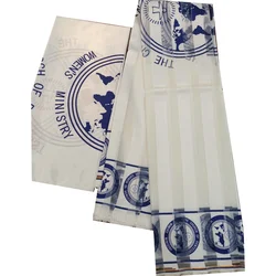 White. African Slik Satin Fabric for Dress, Organza Fabric, Silk Material, Hot Selling, 6Yards. (OP-08-35