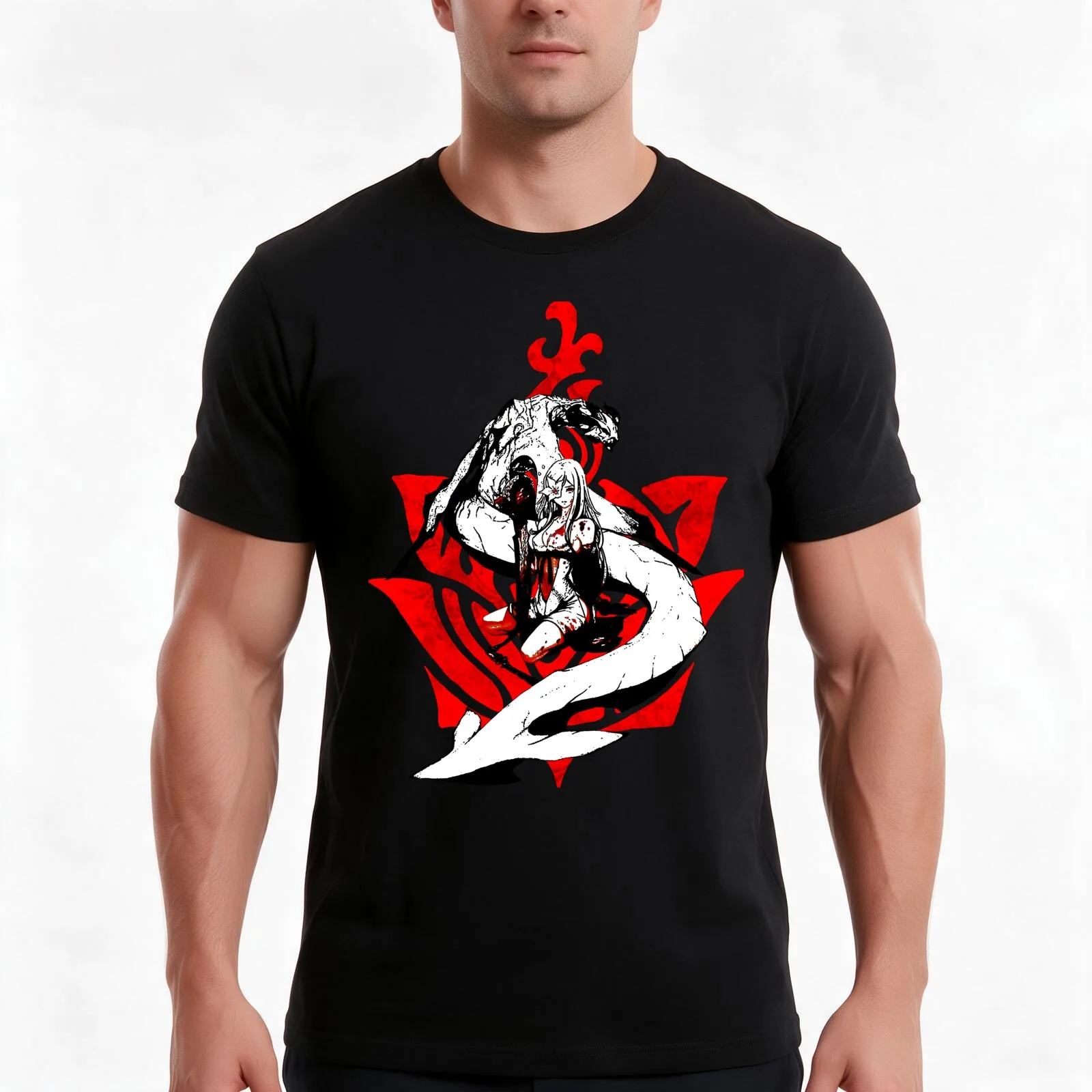 Zero and Mikhail T-Shirt, Summer Casual Cotton Tee, Oversized Streetwear Tops, Vintage Graphic Print, Loose Fit Short Sleeve