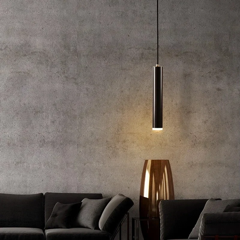 *Postmodern Minimalist Pendant Lamp Mini LED Chandelier Gold Black Luster Kitchen Light Dining Room Hanging Light For Bedroom Ne