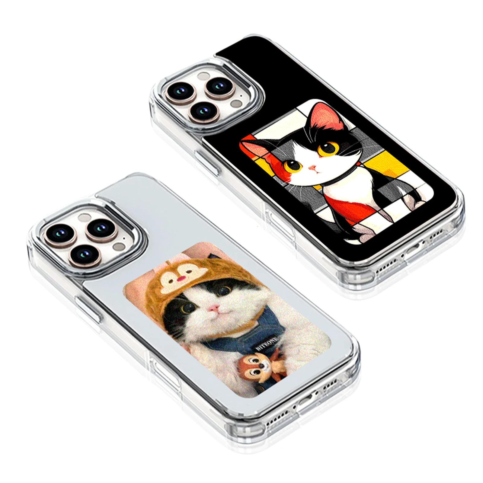 Immagine 7: Custodia per telefono AERMY NFC Custodia per telefono con schermo a inchiostro Smart E stile cristallino per IPhone 13 14 15 16 Por Max Plus