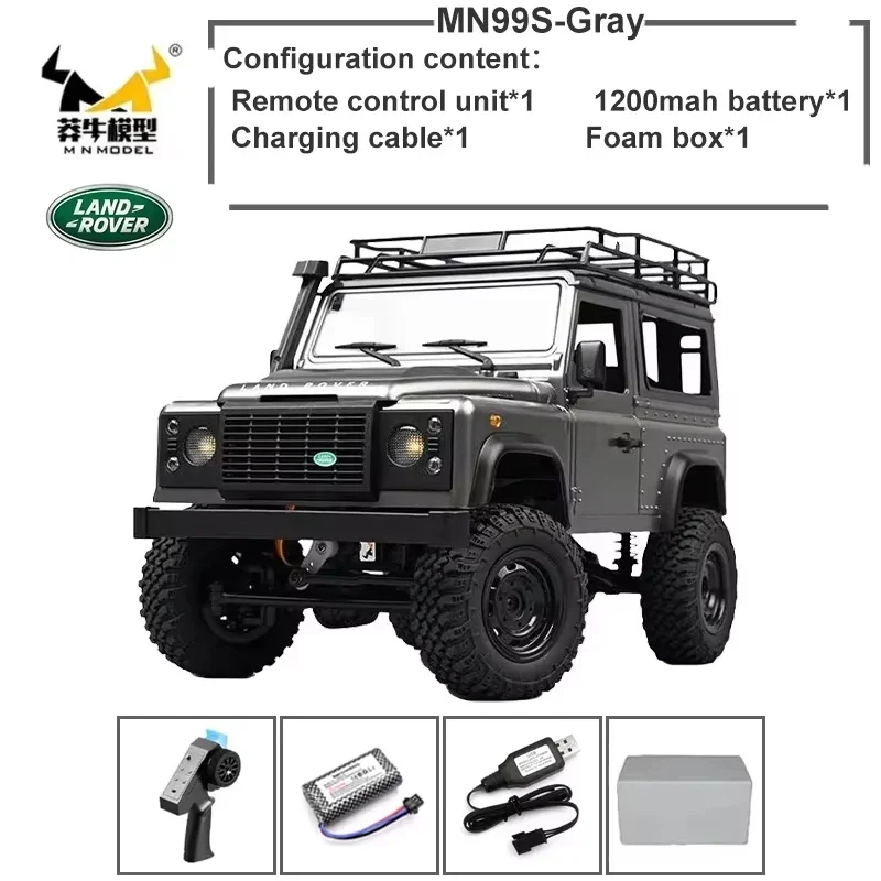 Coche teledirigido a escala 1:12 MN-99S MN-98 RTR versión 2,4G 4WD RC Rock Crawler D90 Defender Pickup camión de Control remoto MN 99S juguetes regalos