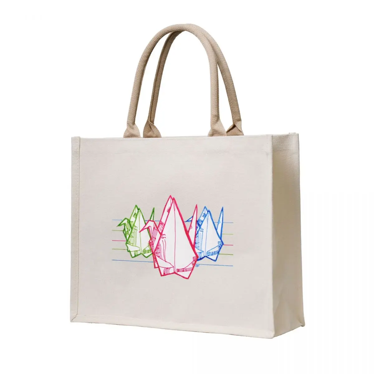 

Origami Music Birds Tote Bag tote bag canvas Shopping bags ecological bags