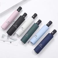 8 Ribs Travel Rain Sun Umbrellas Windproof Multi-color Travel Umbrella Automatic Open And Close