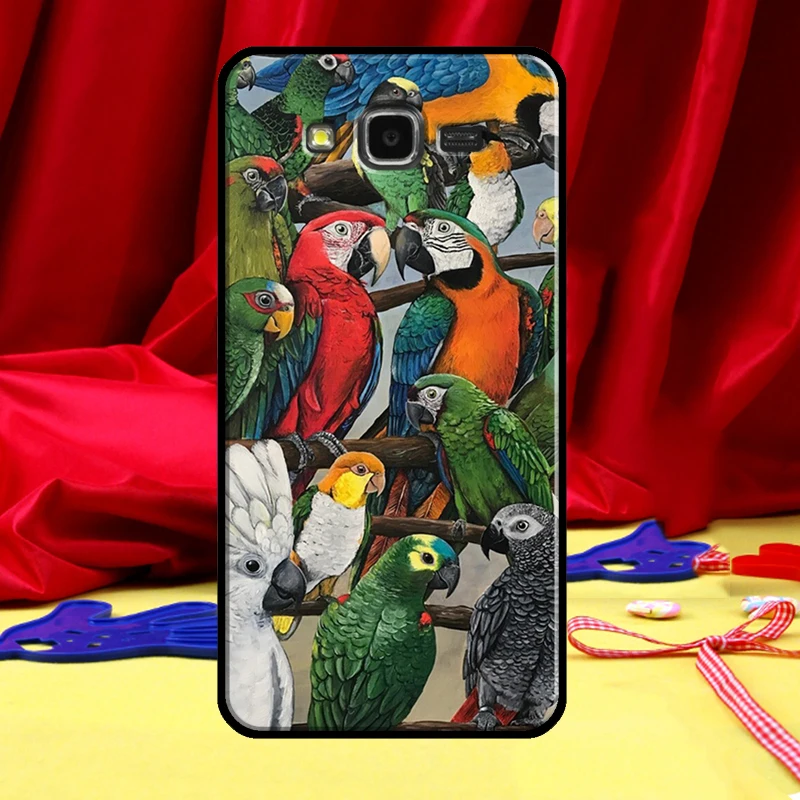 Animal Parrot Birds Phone Case For Samsung Galaxy J3 J5 J7 2017 J1 A3 A5 2016 J6 J4 Plus J8 A6 A7 A8 A9 2018