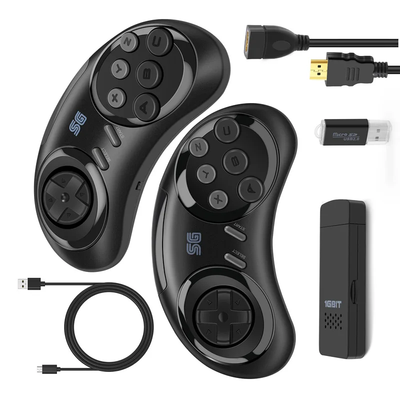 16-Bit MD Wireless Game Console For Sega Genesis Game Stick -Compatible 900+Game For Sega Genesis Mini/Mega Drive