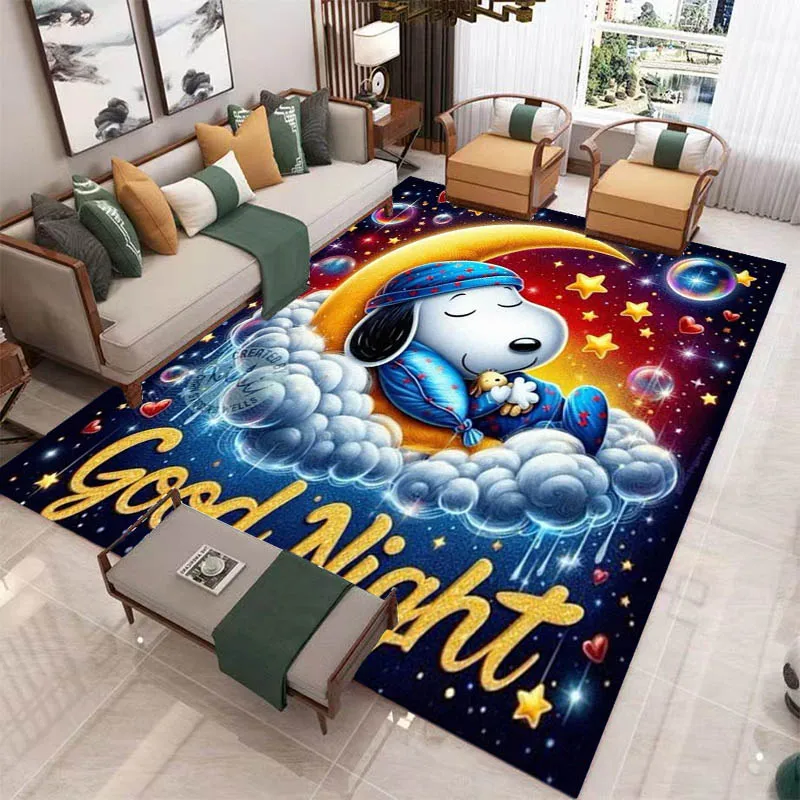 Cute Cartoon Snoopy printed carpet Non-slip carpet outdoor carpets area rug Home bedroom decor rugs for bedroom birthday gift