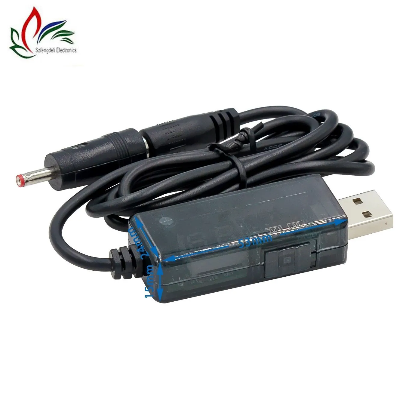 

USB DC 5V booster to 9V12V charging cable DC5.5/3.5mm Connecting router Power cord Power off continuous network