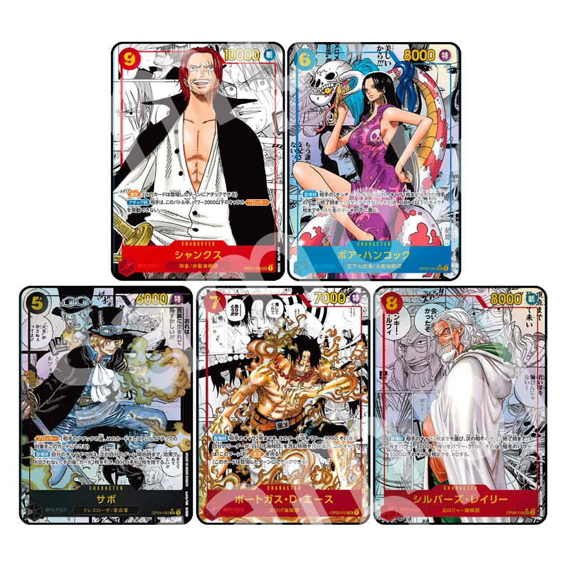 Anime Card Monkey D Luffy Silvers Nami Roronoa Zoro Rayleigh DIY High Quality Texture Shiny Game Hobby Collection Cards Gift