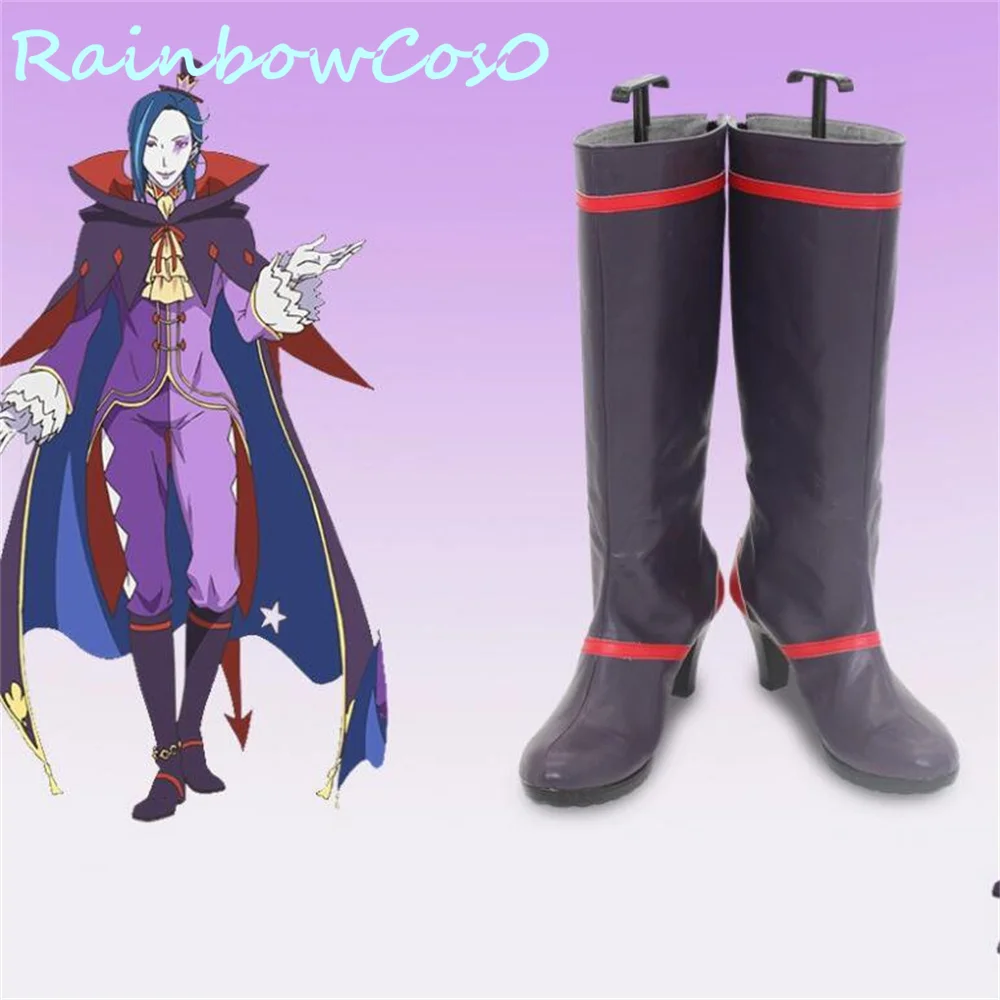 

Roswaal L Mathers Re:Life in a different world from zero Cosplay Shoes Boots Game Anime Party Halloween W3312