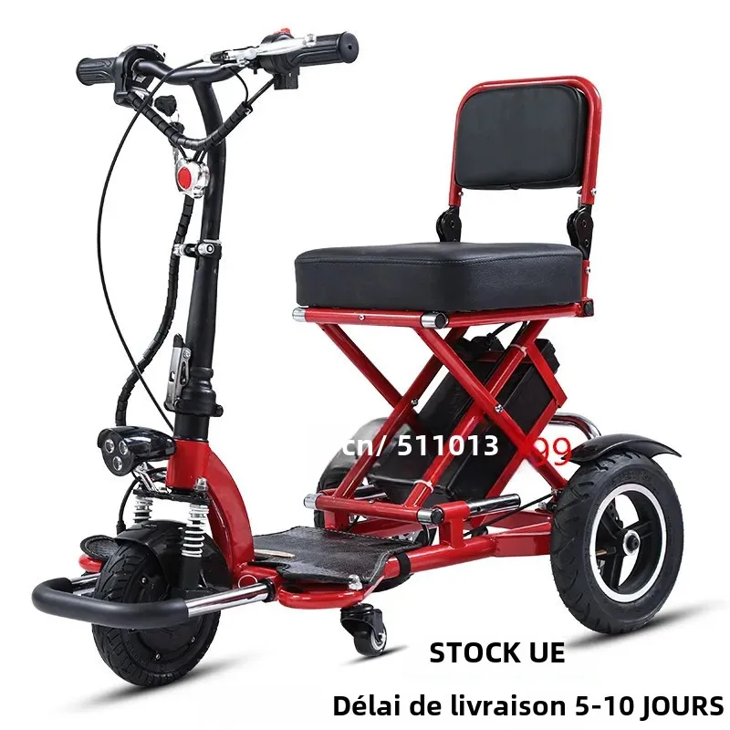 Triciclo elettrico pieghevole 48V12A40-50KM per prodotti Moto per adulti per anziani Scooter per disabili Trike a tre ruote