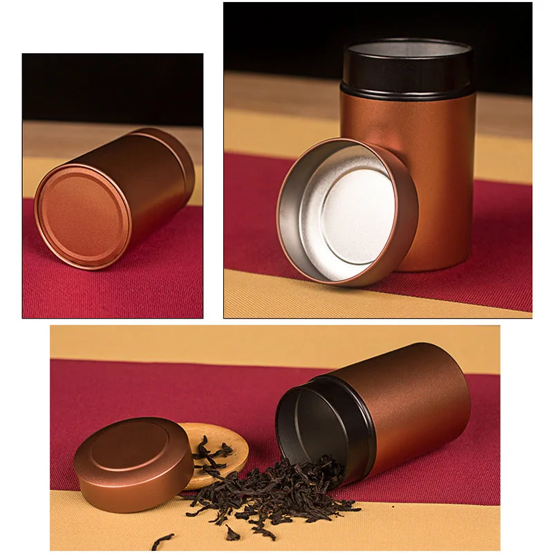 Portable Metal Tea Can 50g Tinplate Tea Storage  Tea Tin Containers for Loose Dry Tea Leaves