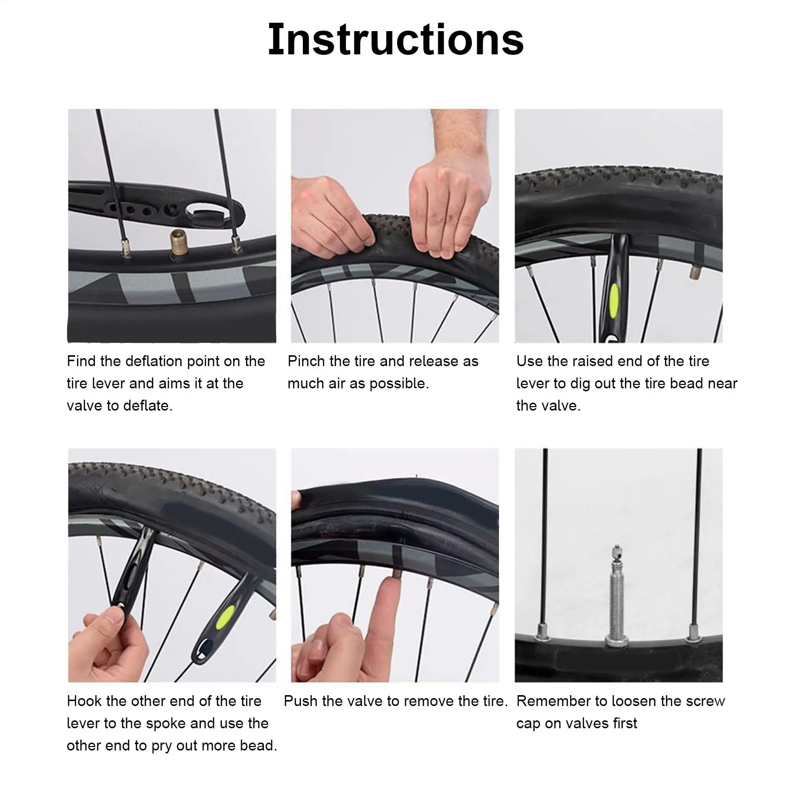 

Bike Tire Levers 2 Pieces Wheel Repair Tool For Bicycle Ergonomic Tire Levers For Removal Mounting Workshop Garage Park Lawn