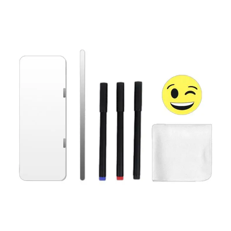 1PC Dry Erase Magnetic Message Board For Computer Monitors Side Panel Monitor Memo Board Writing Record Message Board Remind