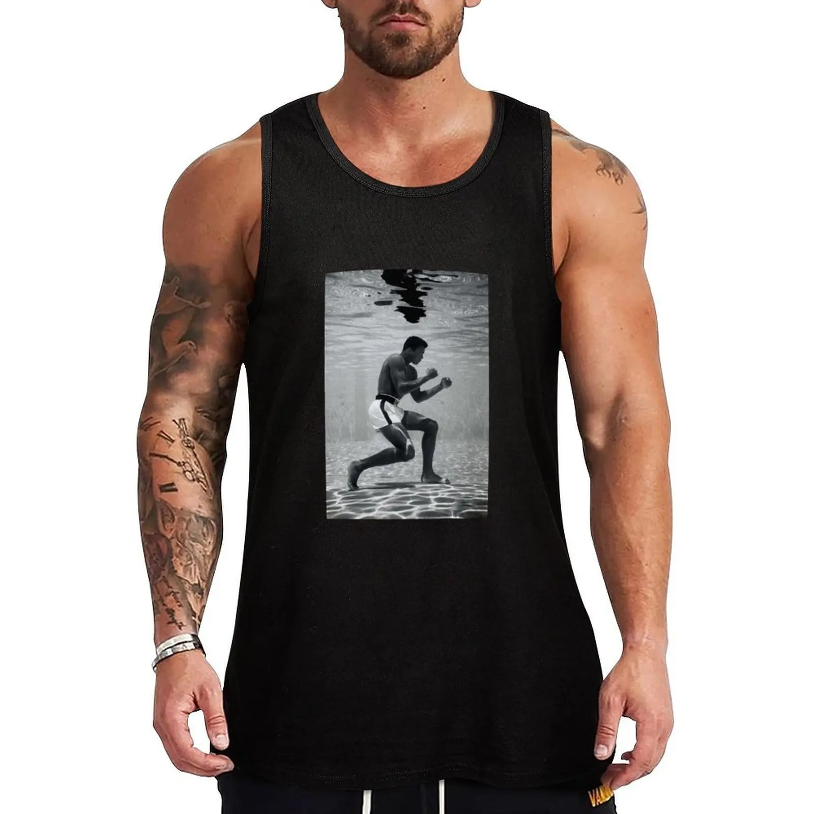 

Fighting Under Water Tank Top sleeveless jackets sleeveless man shirts sleeveless vest men gym