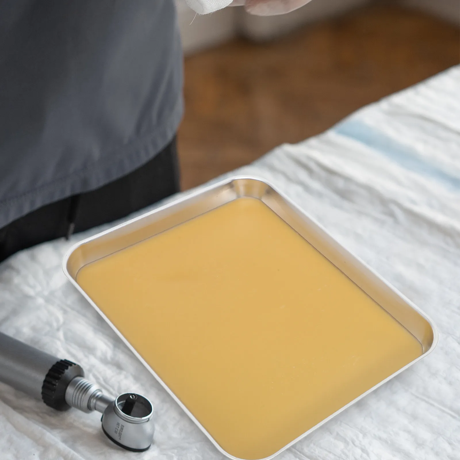 

Stainless Steel Wax Lined Dissection Tray for Biology Labs Middle High School Metal Dissecting Pan Laboratory Dissecting Trays