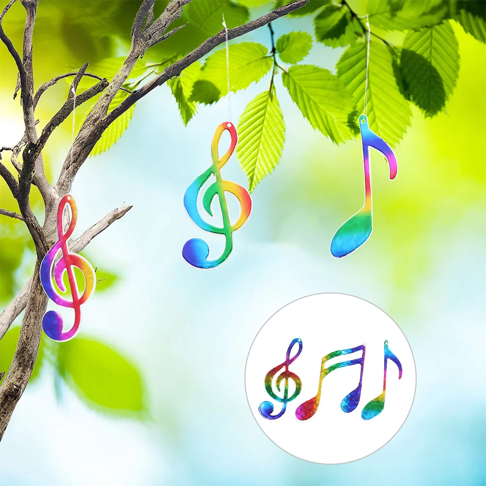 

9Pcs Easy DIY Hanging Music Note Christmas Ornaments Colorful Xmas Tree Pendants for Festive Decor Xmas Tree Pendants