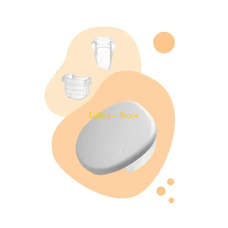 y4qa 1 مجموعة 24 مم/27 مم شفة إدراج مع كوب جامع الحليب لإكسسوارات مضخة الثدي S18/S21 مع Duckbill vaves #5