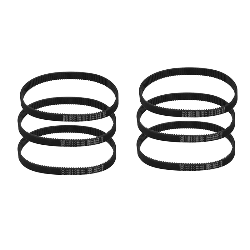 Correa de transmisión para bicicleta eléctrica, accesorios para motocicleta, 6 piezas, 3M-384-12