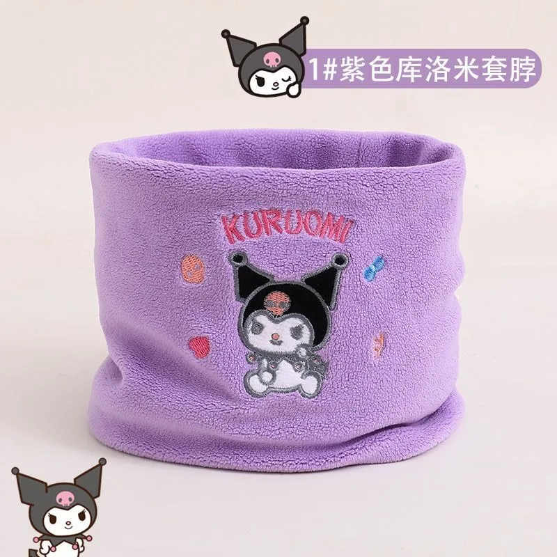 New Cinnamoroll Anime Sanrio Ins Kids Kuromi Innovative Love Warm Scarf Cute Cartoon Kawaii My Melody Neck Sleeve Windproof Gift